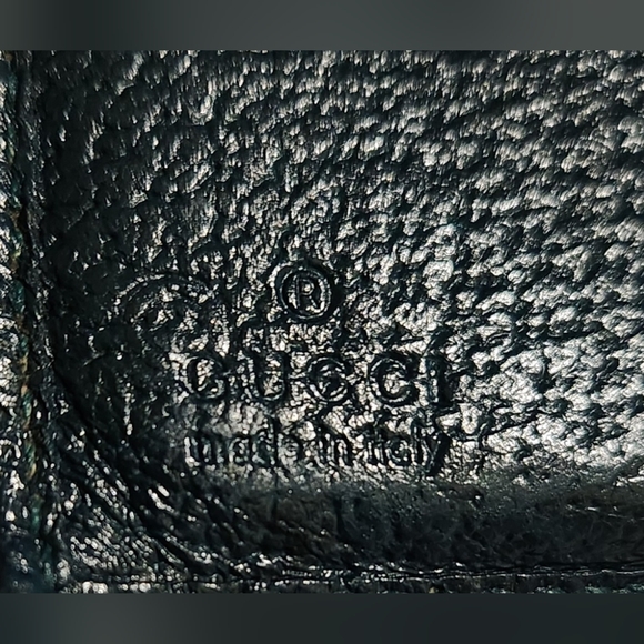 Gucci GG Canvas and Green Leather French Coin Purse Wallet - Picture 7 of 13